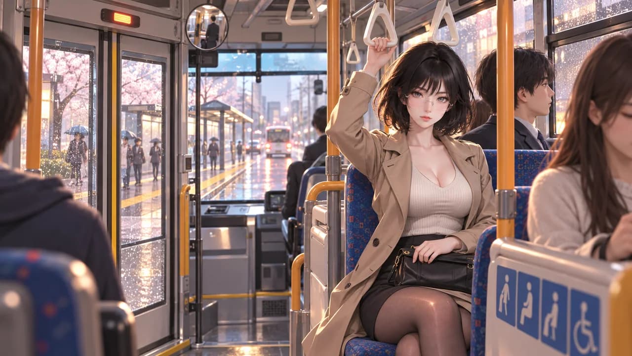 버스 하차 시 정지 전 움직임은 금지 - 생활·습관 일본 문화